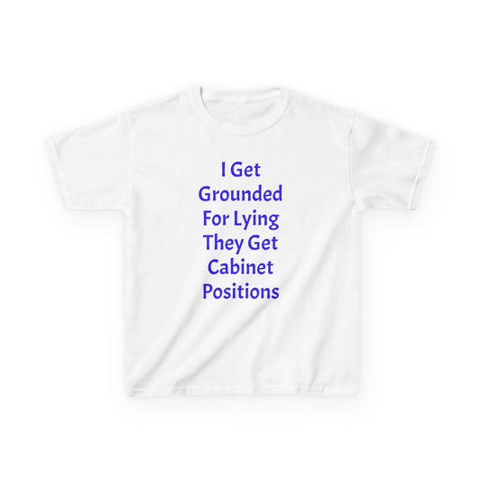 Funny Kids Tee - Grounded for Lying, Humor Shirt, Unique Gift, Birthday Outfit, Playful T-Shirt